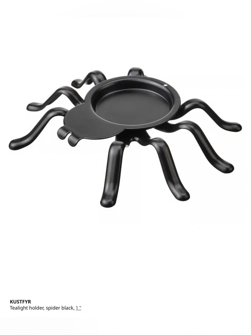 Black Spider Tea Light Candle Holder